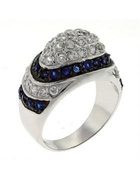 LOA528-9 - 925 Sterling Silver Special Color Ring Synthetic Montana