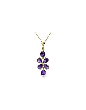 3.15 Carat 14K Gold Specially For You Amethyst Necklace