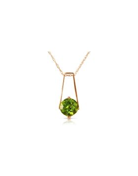 1.45 Carat 14K Rose Gold Lullaby Peridot Necklace