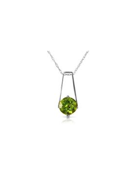 1.45 Carat 14K White Gold In The Hacienda Peridot Necklace