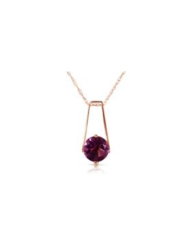 1.45 Carat 14K Rose Gold Lullaby Amethyst Necklace