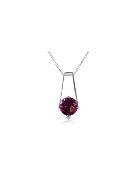 1.45 Carat 14K White Gold Vivacity Amethyst Necklace