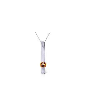 0.25 Carat 14K White Gold Necklace Naturalcitrine