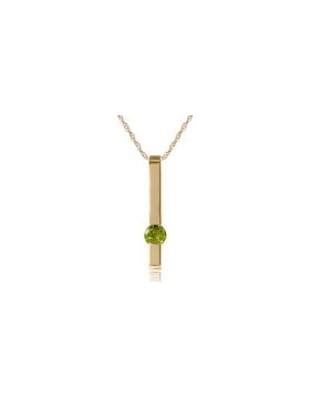0.25 Carat 14K Gold Love Comes Naturally Peridot Necklace