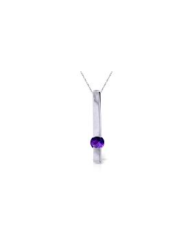 0.25 Carat 14K White Gold Persistent Echo Amethyst Necklace