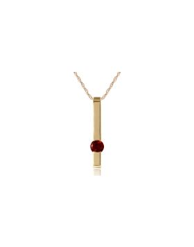 0.25 Carat 14K Gold Thunder Garnet Necklace