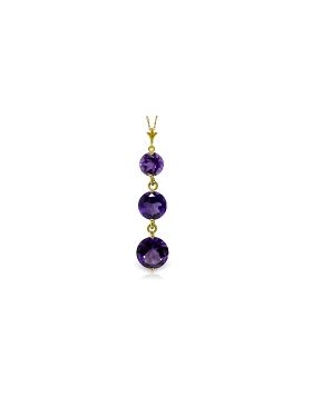 3.6 Carat 14K Gold Counting Kisses Amethyst Necklace