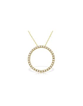 0.52 Carat 14K Gold Diamond Circle Of Love Necklace