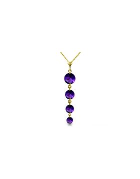 3.9 Carat 14K Gold Salome's Dance Amethyst Necklace