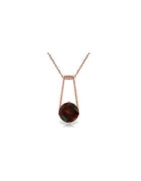 1.45 Carat 14K Rose Gold Lullaby Garnet Necklace