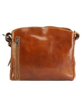 Viviana V GM leather shoulder bag - Tan