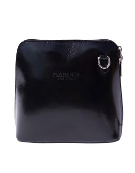 Dalida leather crossbody bag - Black