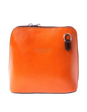 Dalida leather crossbody bag - Tan