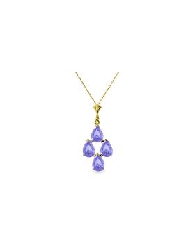 1.5 Carat 14K Gold Night Will Alight Tanzanite Necklace