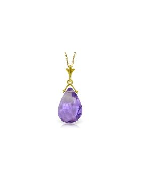 5.1 Carat 14K Gold Sweet Kiss Amethyst Necklace