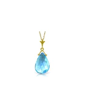 5.1 Carat 14K Gold Another Place Blue Topaz Necklace