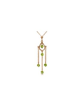 14K Rose Gold Peridot Necklace Jewelry Class Limited Edition