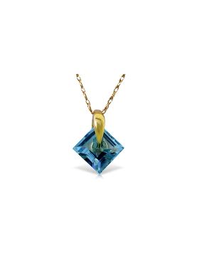 1.16 Carat 14K Gold Reverie Blue Topaz Necklace