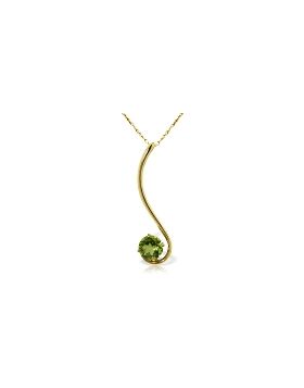 0.55 Carat 14K Gold Fancy And Imagination Peridot Necklace