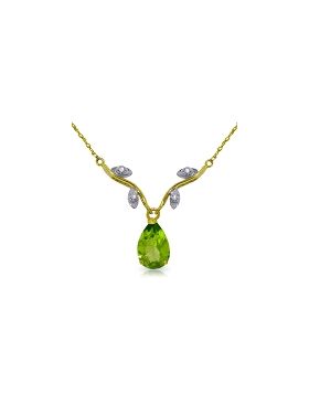 1.52 Carat 14K Gold Never Such Love Peridot Necklace