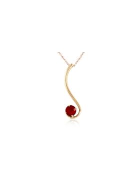 0.55 Carat 14K Gold Silence In Autumn Ruby Necklace