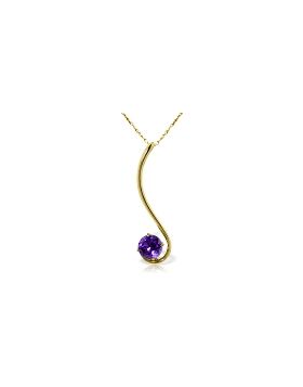 0.55 Carat 14K Gold One Beautiful Day Amethyst Necklace