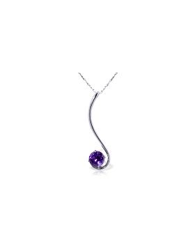 0.55 Carat 14K White Gold Reason For Silence Amethyst Necklace