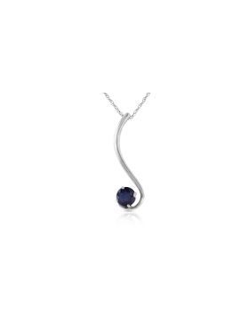 0.55 Carat 14K White Gold Future Is Ours Sapphire Necklace