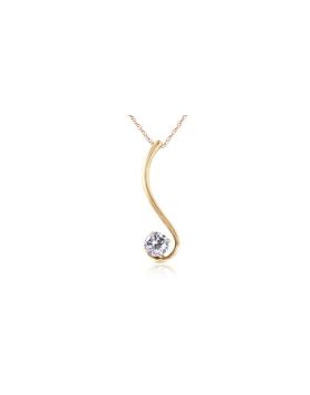 0.5 Carat 14K Gold Necklace Natural 0.50 Carat Diamond