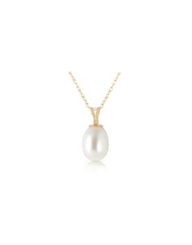 4 Carat 14K Gold Hope On A Chain Pearl Necklace