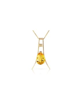 1.5 Carat 14K Gold Thinking Of You Citrine Necklace
