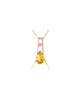 14K Rose Gold Citrine Necklace Jewelry Class
