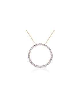 0.1 Carat 14K Gold Eternity Diamond Necklace