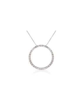 0.1 Carat 14K White Gold Beloved Is Everywhere Diamond Necklace