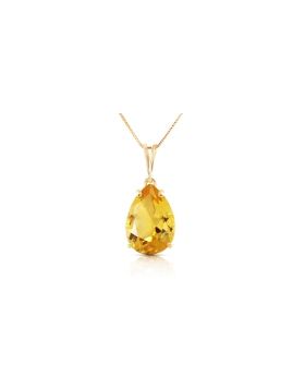 5 Carat 14K Gold Only You Citrine Necklace