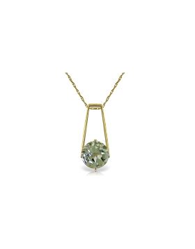 1.45 Carat 14K Gold Boundless Moment Green Amethyst Necklace
