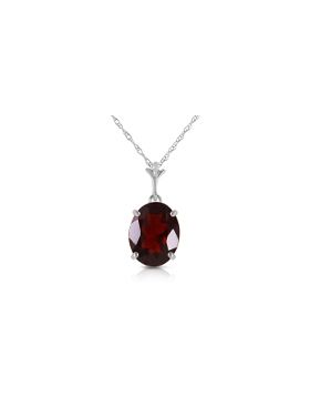 3.12 Carat 14K White Gold Day Will Come Garnet Necklace