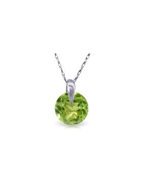 1 Carat 14K White Gold Unchain My Mind Peridot Necklace