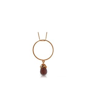 14K Rose Gold Briolette Garnet Necklace Jewelry