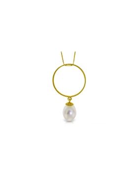 4 Carat 14K Gold Necklace Briolette Pearl