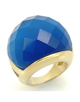LO1042-6 - Brass Gold Ring Synthetic Montana