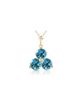 0.75 Carat 14K Gold All That Jazz Blue Topaz Necklace