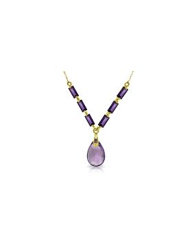 4.35 Carat 14K Gold This Is Love Amethyst Necklace