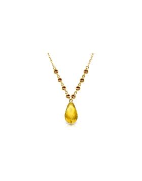 11.5 Carat 14K Gold Impossible Otherwise Citrine Necklace
