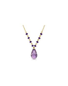 11.5 Carat 14K Gold This Is Right Amethyst Necklace