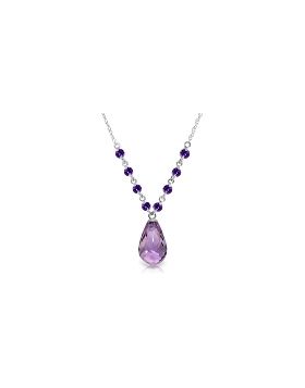 11.5 Carat 14K White Gold You Intoxicate Me Amethyst Necklace