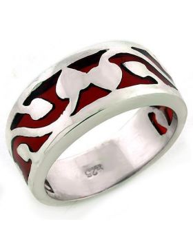 LOAS1201-5 - 925 Sterling Silver High-Polished Ring No Stone No Stone