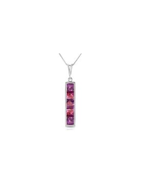 2.25 Carat 14K White Gold One Amethystongst You Amethyst Necklace