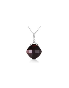 8.75 Carat 14K White Gold Fall Into Place Garnet Necklace