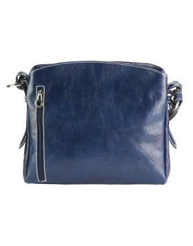 Viviana V GM leather shoulder bag - Blue